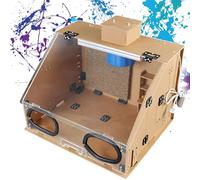 Cabina di vernice spray con luce LED, kit trasparente per hobbisti, perfetto per modellismo e progetti artistici
