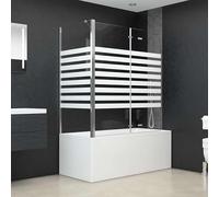 Cabina doccia 120 x 68 x 130 cm in vetro temperato con telaio in alluminio - Stabile cabina doccia per bagno, design moderno e facile da montare, ideale per famiglie
