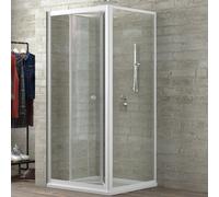 Cabina Doccia Book 3 Lati Cristallo Temprato Trasparente 80x80x80 cm