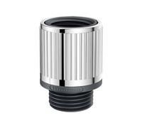 Cabina doccia chiudere la valvola, Regolatore di flusso con valvola di intercettazione for soffione doccia in ABS G1/2 grigio/argento(Silver)