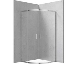 Cabina doccia semicircolare Caimito Idrostile 800x1850 mm cromo Cromo