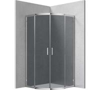 Cabina doccia semicircolare Caimito Idrostile Kerria 800x1850 mm cromo Cromo