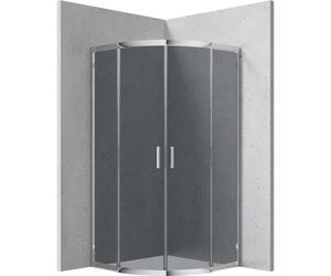 Cabina doccia semicircolare Caimito Idrostile Kerria 800x1850 mm cromo Cromo