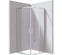 Cabina doccia semicircolare Zulueta Idrostile 900x1950 mm cromo Cromo