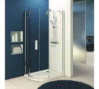 CABINA DOCCIA TONDA ASIMMETRICA TONIC 80X100 DX TRASPARENTE IDEAL STANDARD