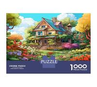 Cabina fate Rompicapo 1000 Pezzi In Casa dei fiori cartone Extra Spesso, Un Classico Puzzle A Pezzi Per Pace Interiore, Ideale Per Sfida Personale, Regalo Di Compleanno Originale 38x26cm/1000pcs