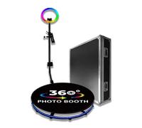 Cabina fotografica con luce di riempimento RGB da 68 cm che gira il supporto rot
