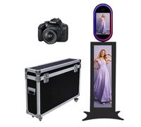 Cabina fotografica dello specchio con il touch screen (nero D (LCD), macchina+macchina fotografica)