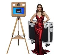 Cabina fotografica portatile con schermo touch da 15,6", ideale per matrimoni, feste, celebrazioni ed eventi a noleggio (macchina per fototesse)