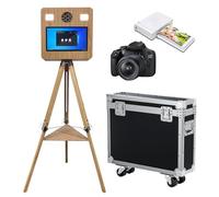 Cabina fotografica portatile con touch screen da 15,6", macchina fotografica ideale per matrimoni, feste, celebrazioni ed eventi a noleggio (macchina fotografica+mini stampante)