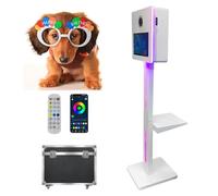 Cabina fotografica portatile per selfie con touch screen, telecomando, include carta fotografica e custodia da viaggio per eventi e feste