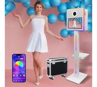 Cabina fotografica professionale con touch screen e illuminazione RGB per feste, eventi e matrimoni