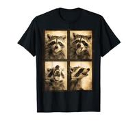 Cabina Fotografica retrò a Forma di Procione Antics Cool Animals Maglietta