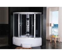 Cabina idromassaggio con vasca 135x135 angolare 12getti massaggio e cromoterapia