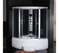 Cabina idromassaggio con vasca 135x135 angolare con 12 idro getti e cromoterapia