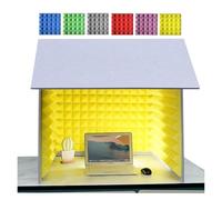 Cabina insonorizzata portatile, 80 x 80 x 80 cm, ideale per la registrazione e il lavoro mirato (E)