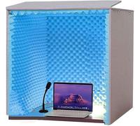 Cabina insonorizzata portatile con pannelli in schiuma acustica per la registrazione da studio desktop e musica audio vocale