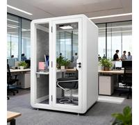 Cabina insonorizzata portatile dell'ufficio con la luce del LED e la ventilazione per lo spazio di lavoro privato
