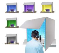 Cabina Insonorizzata Portatile, Scatola Di Registrazione Insonorizzata Che Assorbe Il Rumore, Attrezzatura For La Registrazione Del Microfono For Studio, Blog E Voce(Blue)
