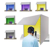 Cabina Insonorizzata Portatile, Scatola Di Registrazione Insonorizzata Che Assorbe Il Rumore, Attrezzatura For La Registrazione Del Microfono For Studio, Blog E Voce(Yellow)