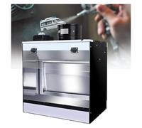 Cabina Per Aerografo A Cascata Con 3 Luci LED,Cabina Hobby 5500K Con Tenda D’acqua,Kit Professionale Cabina Spray Con Tubo Filtrante Per Modelli,Artigianato(A,40cm/15.7inLong)