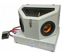 Cabina sabbiatrice 30 l con pedale inclusi accessori | sabbiatrice con illuminazione | getti ad aria compressa