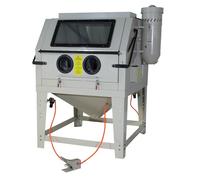 Cabina Sabbiatura DeTec 1200l con Pedale Inclusa Absaugung e Sportello