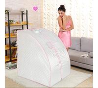 Cabina Sauna a Vapore, Tenda da Sauna Pieghevole Impermeabile Isolata a 5 Strati e Generatore di Vapore per Sauna da 2L 1000W per Sauna Domestica, Dimagrimento, Disintossicazione, Terapia(argento)