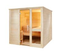 Cabina Sauna Massiccio Abete Rosso 208 x 206 X 204 CM Incl. EOS Stufa +