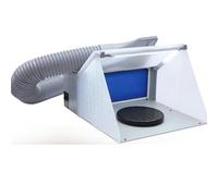 Cabina spray portatile con motore a doppio ventilatore e manopole regolabili, ideale per modellismo, progetti di hobby, artigianato e decorazione di torte
