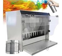 Cabina spray professionale con doppia filtrazione, aspirazione ad alto flusso d'aria e flusso a cortina d'acqua per una verniciatura efficiente e controllo della polvere