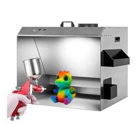 Cabina spray professionale per aerografo, da banco, con 3 luci LED, flusso d'aria elevato 1380-2080 m³/h, ideale per modellismo, artigianato, pittura, trucco e progetti fai da te