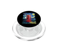 Cabina telefonica rossa Notte stellata iconica britannica PopSockets PopGrip per MagSafe