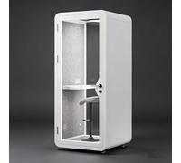 Cabina Ufficio Insonorizzata, Pod per Riunioni Silenziose con Pannelli Acustici, Sala Riunioni Privata Ideale per Studio o Lavoro Focalizzato e Massima Privacy nelle Chiamate(C,120x120x233cm)