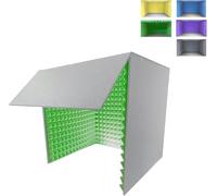 Cabina vocale portatile, attrezzatura for la registrazione, isolamento acustico for studio domestico, copertura insonorizzata da tavolo 80 * cm for microfono a condensatore, audio in di canto(Green)