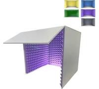 Cabina vocale portatile, attrezzatura for la registrazione, isolamento acustico for studio domestico, copertura insonorizzata da tavolo 80 * cm for microfono a condensatore, audio in di canto(Purple)