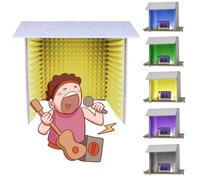 Cabina Vocale Portatile, Cabina Insonorizzata di Registrazione Portatile, Sala Isolamento del Suono Desktop, per Registrazioni in Studio, Podcasting, Canto, Broadcasting