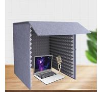 Cabina vocale portatile, grande schermo isolante rimovibile, attrezzatura per studio di registrazione per registrare musica a casa, voce senza eco, copertura insonorizzante superiore(31.5")