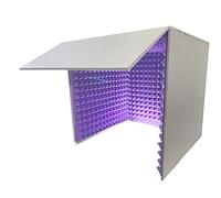 Cabina vocale portatile per la registrazione del suono - Schermo di isolamento per microfoni - Schermo pieghevole per microfono con triplo isolamento acustico, per studio di registrazione, podcast, ca