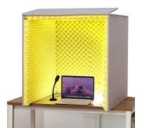 Cabina vocale portatile per la registrazione del suono - Schermo di isolamento per microfoni - Schermo pieghevole per microfono con triplo isolamento acustico, per studio di registrazione, podcast, ca