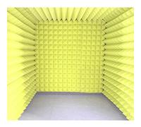Cabina vocale portatile per la registrazione, pannelli di schiuma acustica, pannelli a parete insonorizzati, trattamento del pannello fonoassorbente, per lo studio di casa-ufficio (Color : Gray)