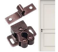 Cabinet Door Catch - Cabinet Latch Hardware, Stable Spring Loaded Door Latch Lock, Double Roller Catch Hardware | Wardrobe Doors Suction Buckle For Furniture, Lockers, Cupboard, Closet