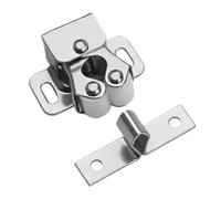Cabinet Door Catch - Stainless Steel Double Roller Latch, Hardware Ensures Smooth Closure and Long-Lasting Grip, Rust-Resistant Body Fits Various Furniture Types | Perfect Wardrobe Cupboard Cl