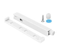 Cabinet Door Damper Latch | Push to Open System with Attractive Tip | Buffer for Cupboard Closet Wardrobe | Exterior Mount Hardware | ABS Material (White Large)
