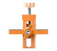 Cabinet Door Installation Positioner, Storage Mounting Jig Tool, Door Support and Algnment Tool for Most Kitchen Cupboard Closet Doors, 5.71x1.3x4.06 Inches, Orange