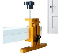 Cabinet Door Installation Positioner Tool | Aluminum Alloy, 130mm width, 0-58mm clamp range | Adjustable lifting leveling jig for cabinet, wardrobe door mounting woodworking alignment tool