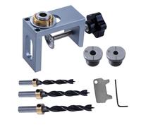 Cabinet Door Installation Tool, Adjustable Positioning Jig for Quick Allinement and Lifting, Carpentry Drilling Guide for Home Furniture Assembly & Cabinet Hardware Fitting