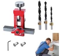 Cabinet Door Mounting Jig, Heavy Duty Cabinet Installazione Tools, Professional Woodworking Drill Guide, Cabinet Door Handle Jig, Cabinet Door Jig for Installation, Heavy Duty Jig for Cabinet Doors