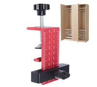Cabinet Door Mounting Jig, Heavy Duty Installation Tool, Aluminum Alloy Professional Woodworking Drill Guide, Handle Jig For Various Cabinet Doors, Essential For Projects, Lightweight At 220g