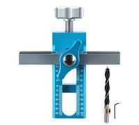 Cabinet Door Positioning Tool, Adjustable Length Hardware Jig, Precision Mounting Clamp, Anti-Slip Installation Tool, Compact Steel Build for Home, Restaurant and Drawer Use